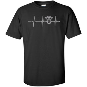 T-Shirts - Biker Heartbeat - Tall Sizes