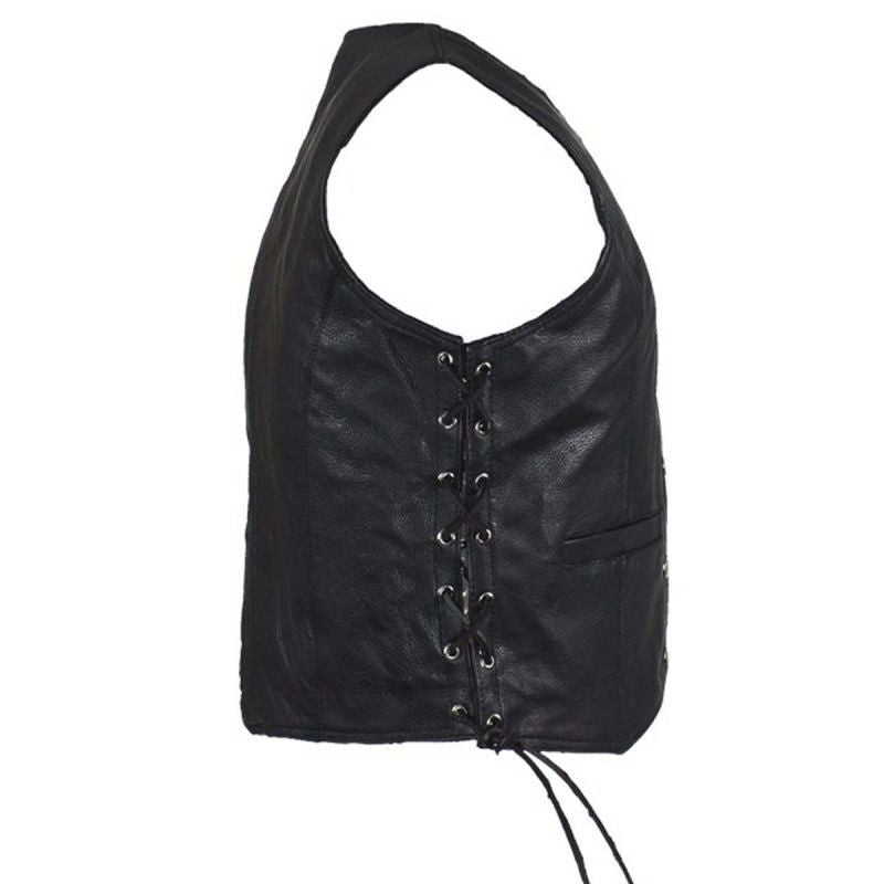 Women Leather Vest - Lady Rider Vest