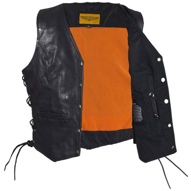 Women Leather Vest - Lady Rider Vest