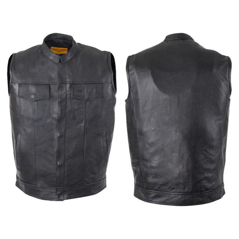 Motorcycle Club Vest - Cowhide Leather