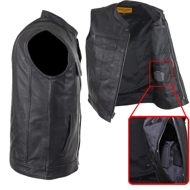 Motorcycle Club Vest - Cowhide Leather