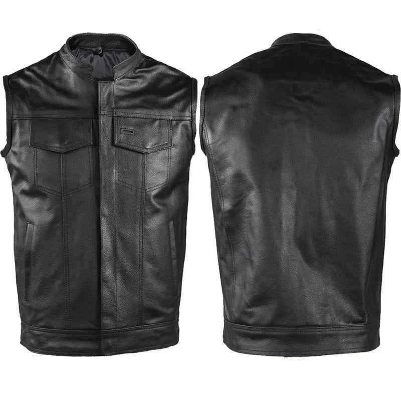 Motorcycle Club Vest - Cowhide Leather