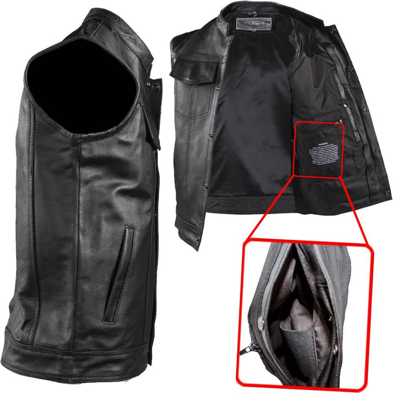 Motorcycle Club Vest - Cowhide Leather