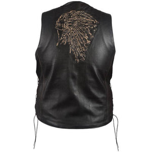 Leather Vest - Native American Vest