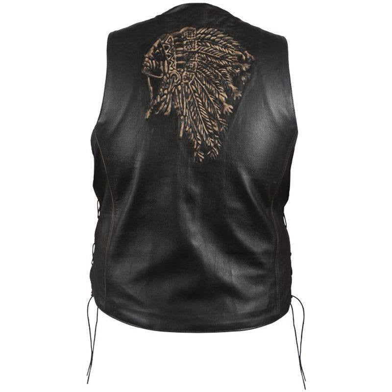 Leather Vest - Native American Vest