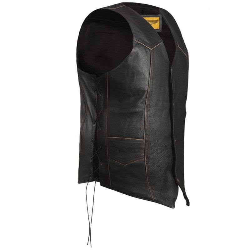 Leather Vest - Live to Ride Eagle